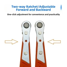 Professional Grade Angled Ratchet Screwdriver Set with 10 Piece Bit Set