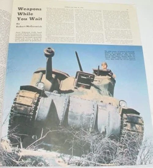 1942 COLLIERS MAGAZINE W/ LAWSON WOOD ANTI NAZI HITLER JAPAN COVER - MIDWAY - Image 4 of 4