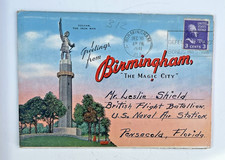 Vintage 1941 Birmingham, Alabama USA Postcard Folder with 18 Images.