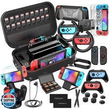 Switch Accessories Bundle 28 in 1 for Nintendo Switch, Switch Christmas Gift 