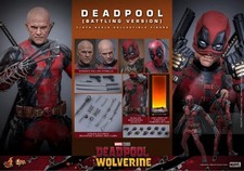 Hot Toys Deadpool & Wolverine Deadpool  Battling Version  1 6 Action Figure New