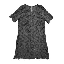 Women’s Black Floral Lace Dress Size M/L Evenings Party