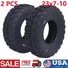 2X 23x7-10 ATV Tire UTV All Terrain 23x7x10 23x7 10 Heavy Duty 6Ply Tubeless