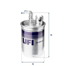 UFI Kraftstofffilter 24.409.00 für FORD