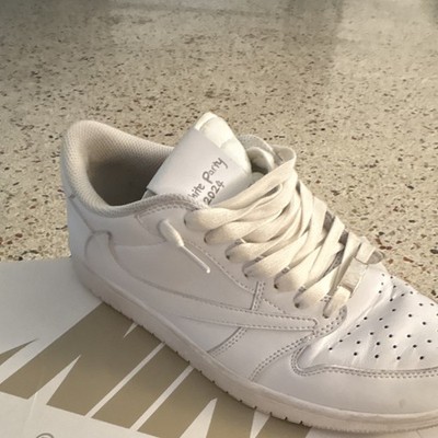 Jordan Air Jordan 1 White Low Top Lace-Up Sneaker Athletic DM7866-292