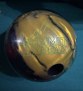 Storm Summit Peak Bowling Ball Blue/Yellow/Black 15 lb Drilled
