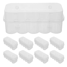  20 Pcs Vial Organizer Box Freezer Storage Test Tube Container Plastic Holder