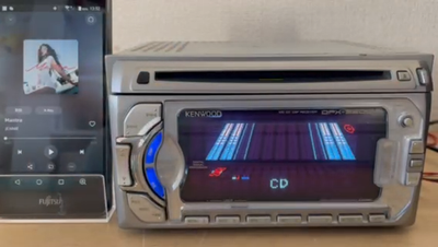 KENWOOD DPX-5200M 2DIN Car Audio CD MD MDLP Player Added Bluetooth