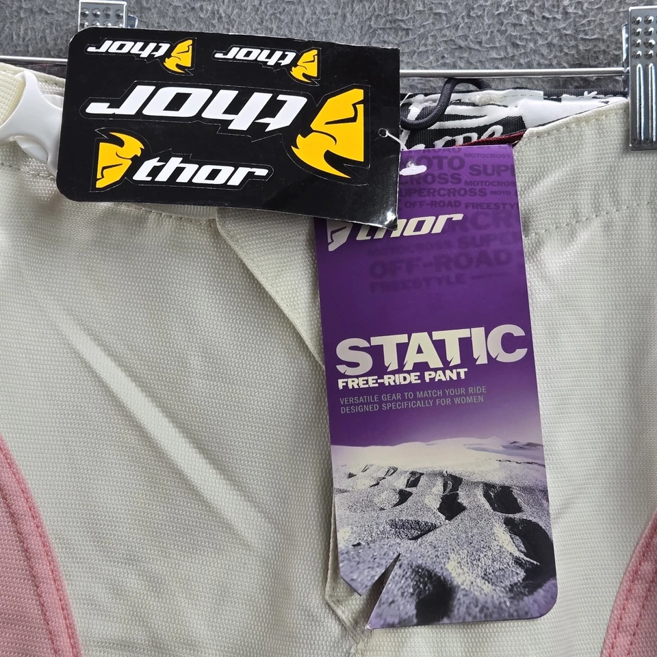 Pantalones Thor Mujer 5/6 Rosa Convertibles BMX Motocross Estático Free Ride Nuevos con Etiquetas Foto 3 de 4