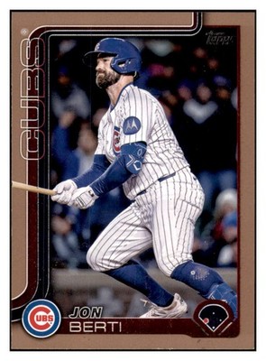 2025 Topps Update Jon Berti #US139 /2025 Gold Chicago Cubs