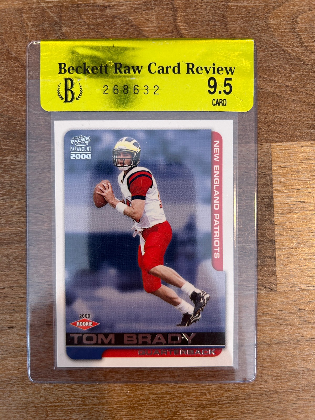 Tom Brady 2000 Pacific Paramount #138 Base Price Guide - Sports
