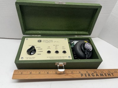 Vtg Eckstein Bros Tetra-Tone Audiometer Model 46 ANSI-69-REF Untested JJ42