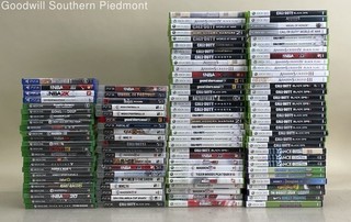 Lot of 110 Multi Platform Assorted Scratched Untested Video Games (#9GJM38)