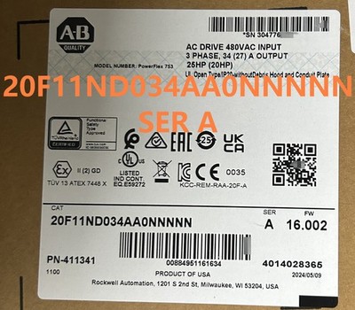 NEW Unopened Unbrand powerflex 753 20F11ND034AA0NNNNN Free Shipping