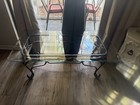 Glass iron dining table  — photo 1