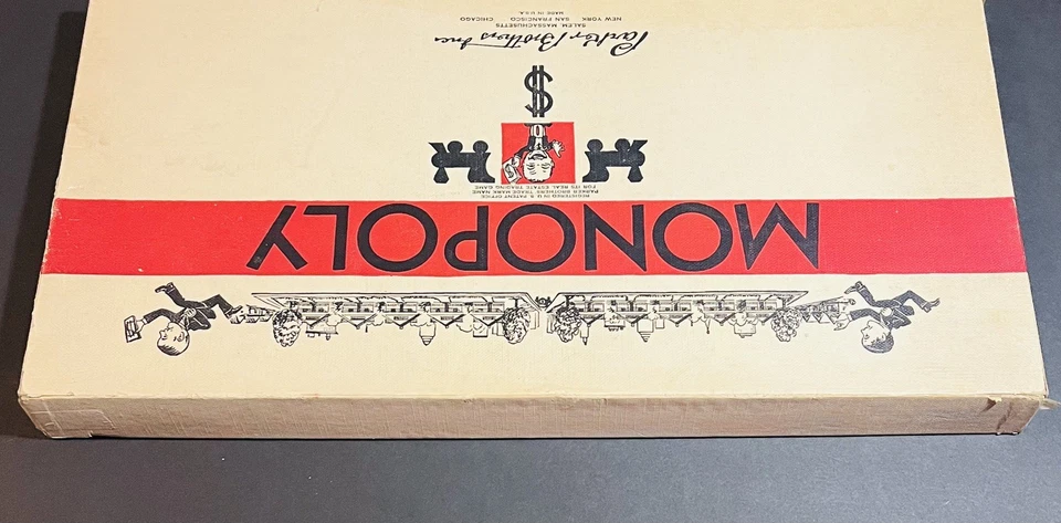 Rare Vintage Monopoly 1935, 1946 No. 9 White Box Edition Game Board - Image 4 of 4