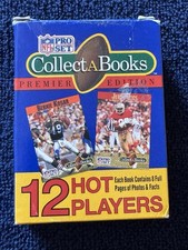 Pro Set CollectABooks Premier Edition 1990 NFL 12 Cards Jerry Rice Barry Sanders