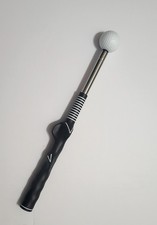 Retractable Golf Swing Aid w/Rhythm Click Sound Golf Grip Trainer Speed Training