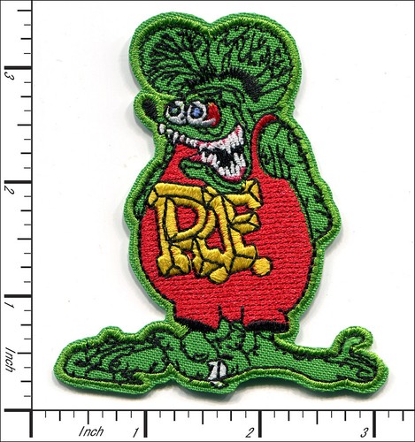 14 Piezas Bordado Hierro en Parches Rat Fink Dibujos Animados 74x75mm AP024rF1