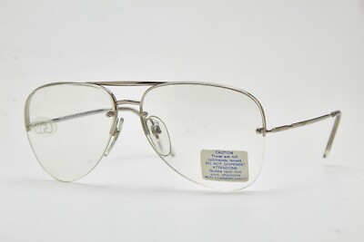 SAFILO Minimalist Silber Dünn Leicht Metallrahmen 80er Vintage Flieger Stil