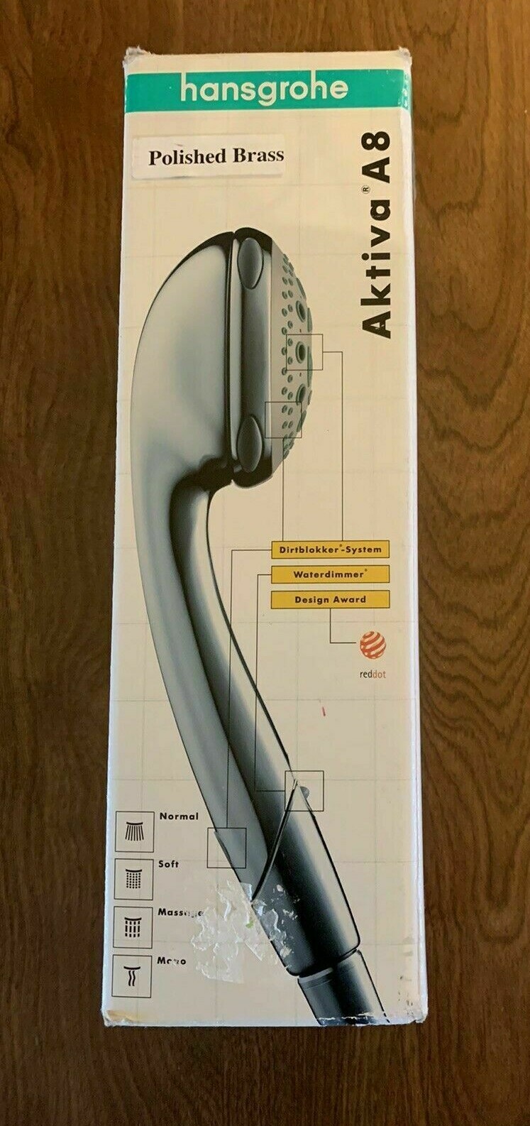 Hansgrohe Aktiva A8 28547931 HANDSHOWER HEAD ONLY, POLISHED BRASS eBay