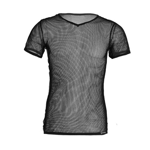 Men's Hollow Out Fishnet Blouse Shirts Crop Tops Casual Sport Muscle T-Shirt Gym - Picture 45 of 53