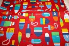 Richloom Sailing Fabric Boating print Fabric. Heavy Duty. 33x59. US/Can. J24-78