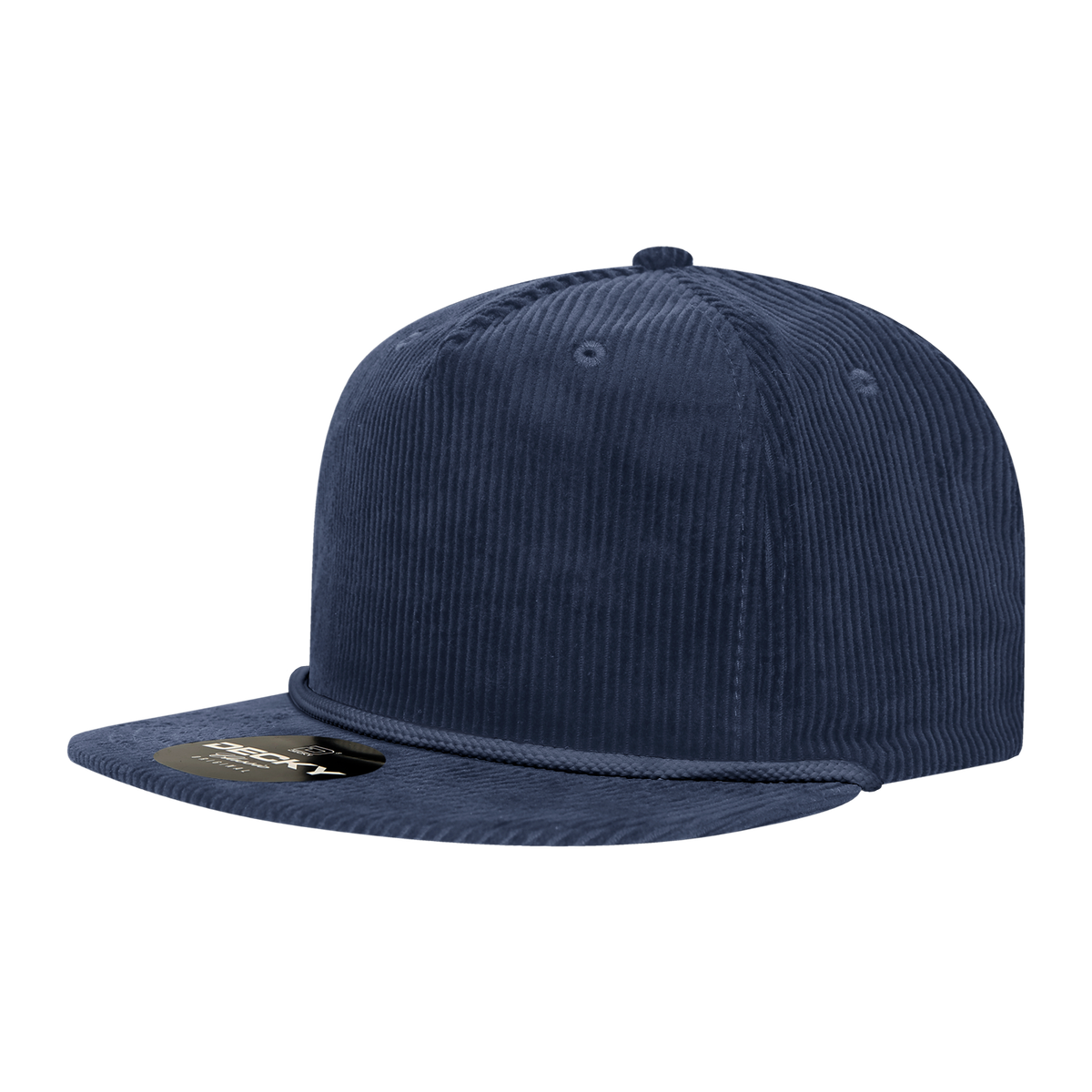 Decky Unisex 5 Panel High Profile Relaxed Corduroy Rope Hat - 6043