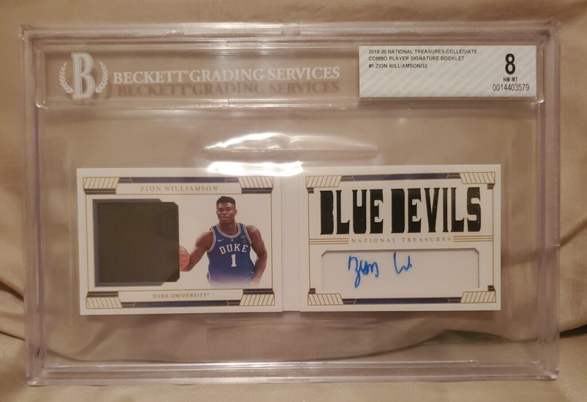 Zion Williamson-2019-20 National Treasures Rookie Patch Auto # 1