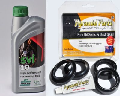 Fork Seal Set & Oil (1ltr) Aprilia AF1 125 AF-1 89-94 (39.95 EUR/L)