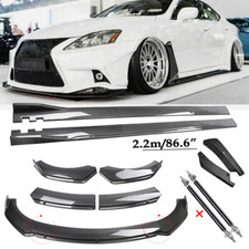 Carbon Fiber Front Bumper Lip Spoiler Side Skirt For Lexus Is250 Is350 Body Kit