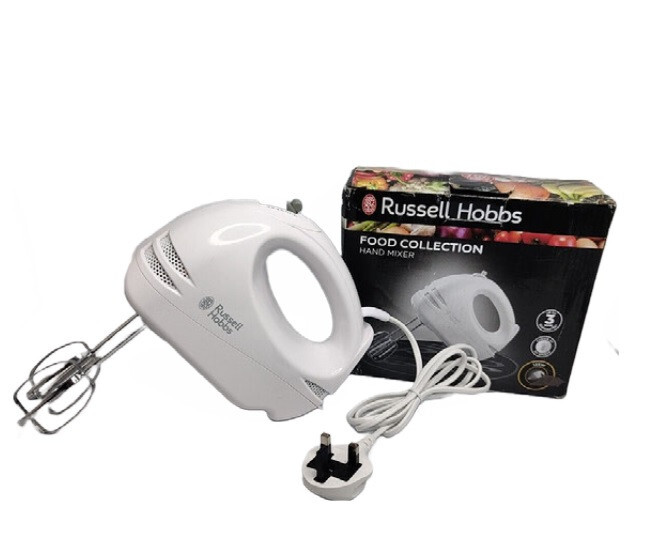 Russell Hobbs Electric Hand Mixer 125W Whisk 6 Speed Food Collection