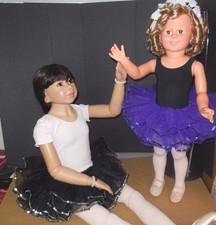 NWOT Sequin edge triple ruffle tutu organdy ballet girls ladies szs 4 colors