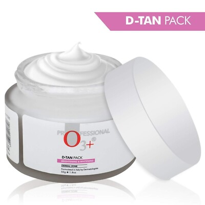 O3+ D-Tan Pack for Instant Skin Brightening &Lightening Mint & Eucalyptus 50gm