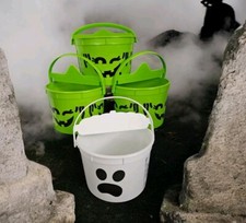 McDONALDs 2022 Halloween Bucket Pail Classic Boo Buckets McBoo McGlobin Set of 4