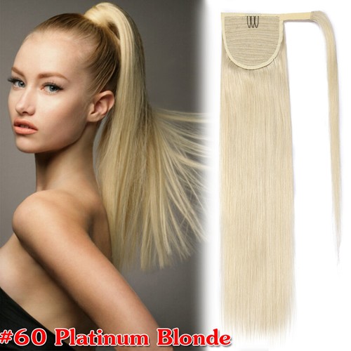 Pferdeschwanz Ponytail Clip in Remy Human Hair Zopf Extensions Russisch Echthaar - Bild 28 von 35
