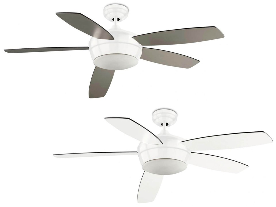 Ceiling Fan Light Samal White Fan 132 CM Ceiling Cooler Remote Control ...