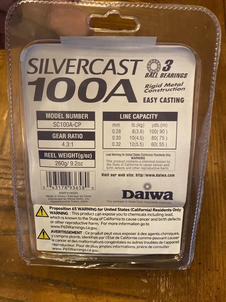 Daiwa Silvercast 100 A Spincast Reel SC100A - Image 3 of 3