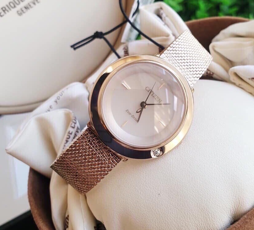 Citizen L Eco-Drive EM0643-84X Rose Gold Stainless Steel Analog