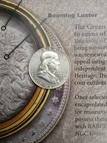 Silver 1958 D UNC  Franklin Half Dollar    TP-8842