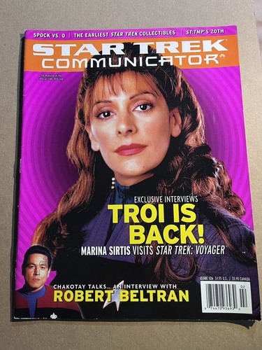 LOT OF 9 STAR TREK COMMUNICATOR MAGAZINES TROI SPOCK PICARD DATA WORF JANEWAY - Picture 6 of 10