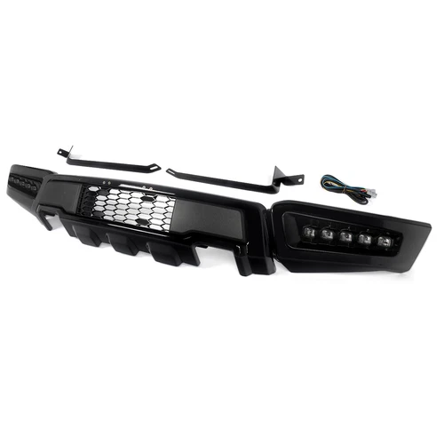 Black Raptor For 2018-2020 Ford F150 F-150 Steel Front Bumper Assembly w/LED DRL - Picture 8 of 16