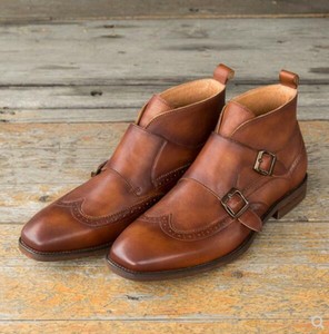 mens strap chelsea boots