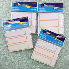 NEW AVERY 22014 Removable Label Pad 1"x3" 480 Labels   FREE SHIP 