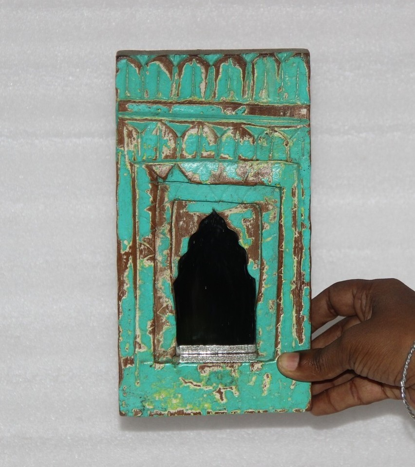 Vintage Wooden Wall Décor Mirror Frame Original Old Hand Carved eBay
