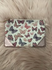 Butterflies Print Makeup Bag by Ipsy new