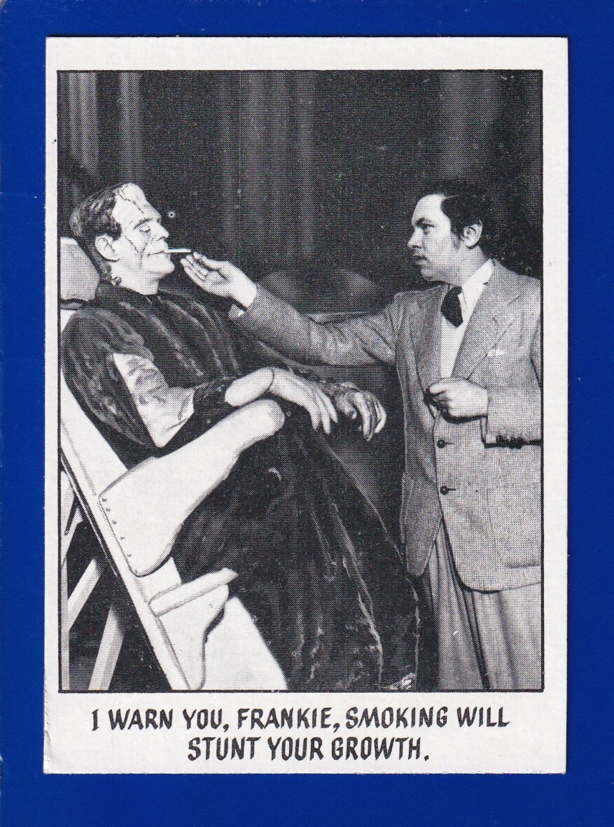 SMOKING WILL STUNT YOUR GROWTH 1973 TOPPS YOU'LL DIE LAUGHING #7 VGEX NO  CREASES