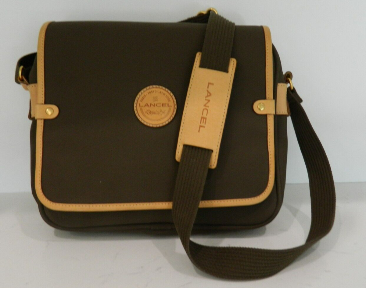 Lancel Paris Depuis 1876 Unisex Laptop/Messenger Bag, Nylon Body