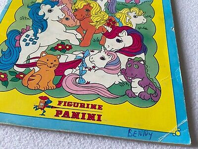 My Little Pony 1986 vintage PANINI used album book complete My Little Pony 1986 vintage PANINI used album book complete