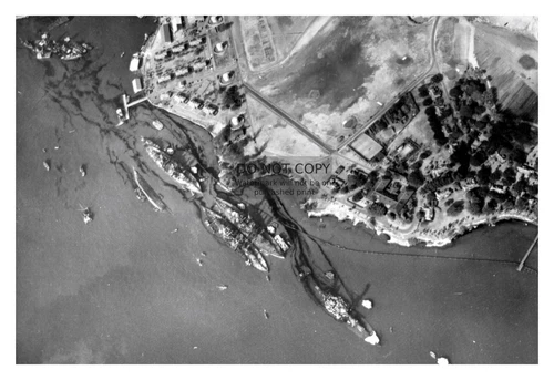 PEARL HARBOR AFTERMATH BATTLESHIP ROW USS ARIZONA DESTROYED WW2 4X6 PHOTO